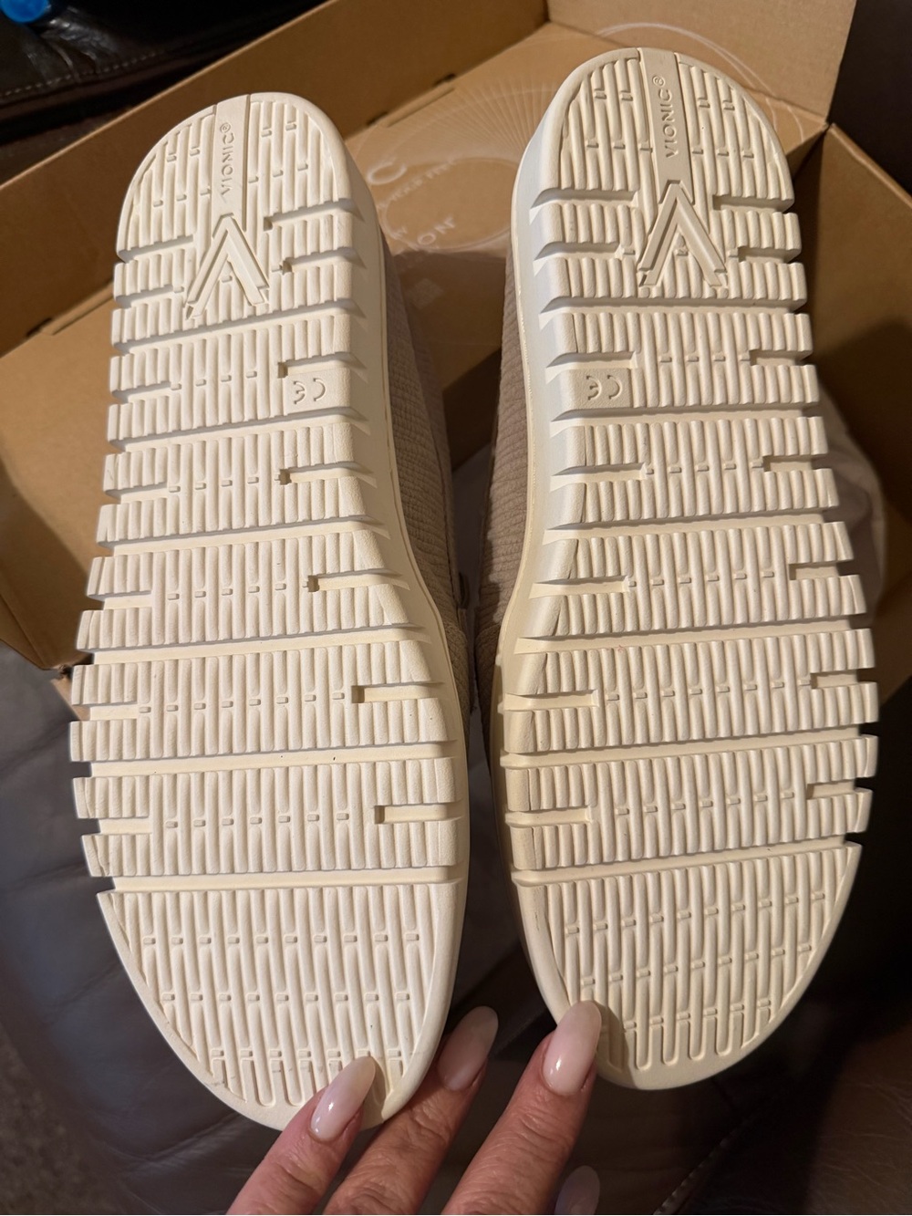 Vionic Uptown Penny Loafer in Light Taupe - Picture 4 of 5
